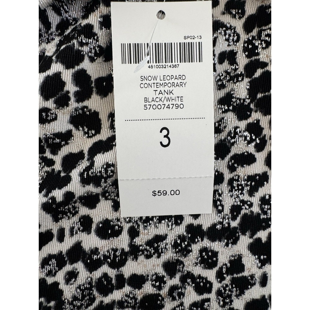 Traveler by Chico Animal Print Sparkle Tank Top Size 3 Women's NWT - Picture 2 of 6